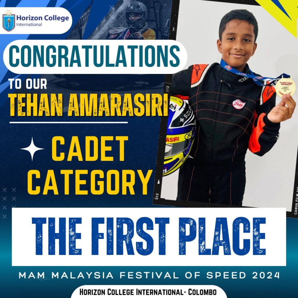 Congratulations to Tehan Amarasiri!